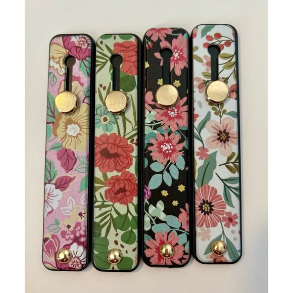 Four Pieces iPhone Strap Grip Finger Holder for Most Smartphones - Picture 1 of 4